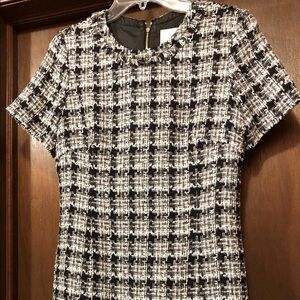 Kate Spade black & white Tweed dress